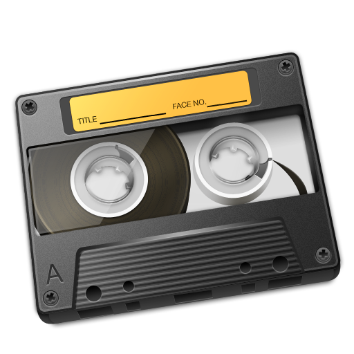 Cassette Yellow Icon 512px png